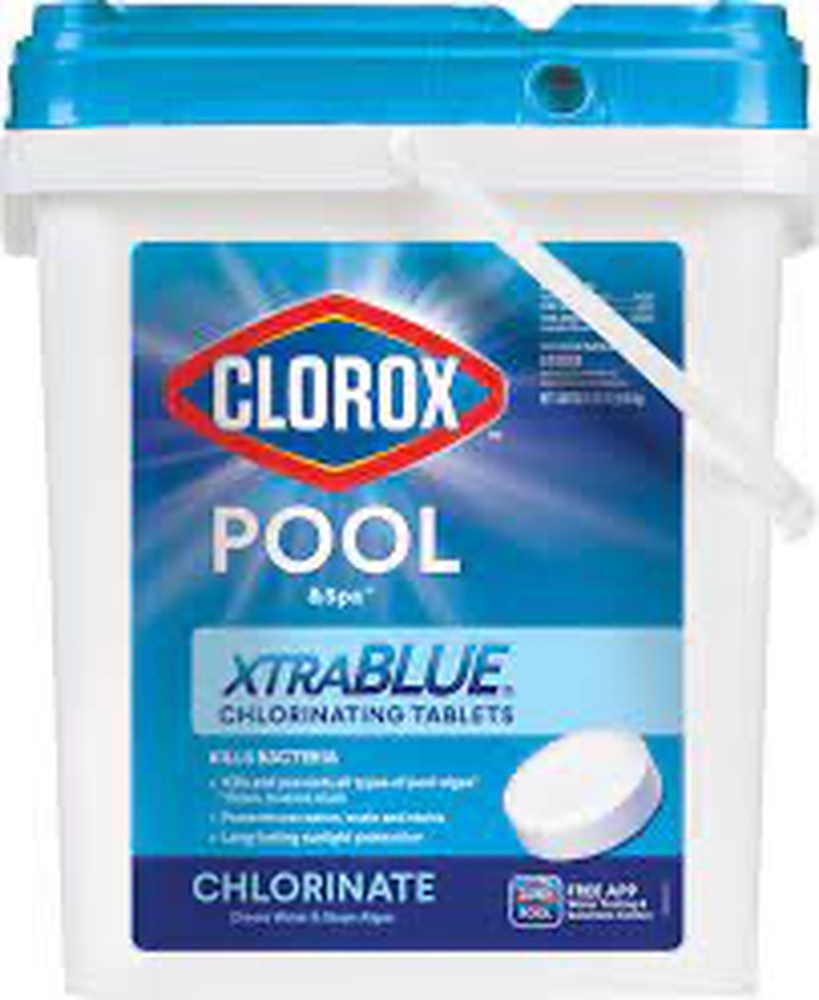 Clorox Pool & Spa Xtra Blue 3" Chlorinating Tablets 35 lbs