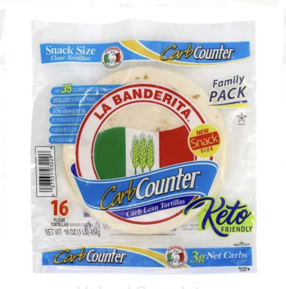 La Banderita Low Carb Tortilla 16 ct