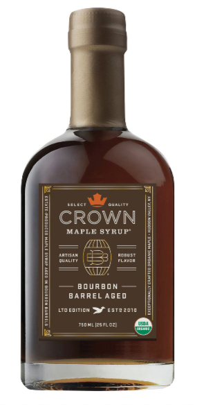 Crown Maple Organic Bourbon Aged Syrup 25 oz