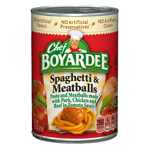 Chef Boyardee Spaghetti & Meatballs 6-15 oz