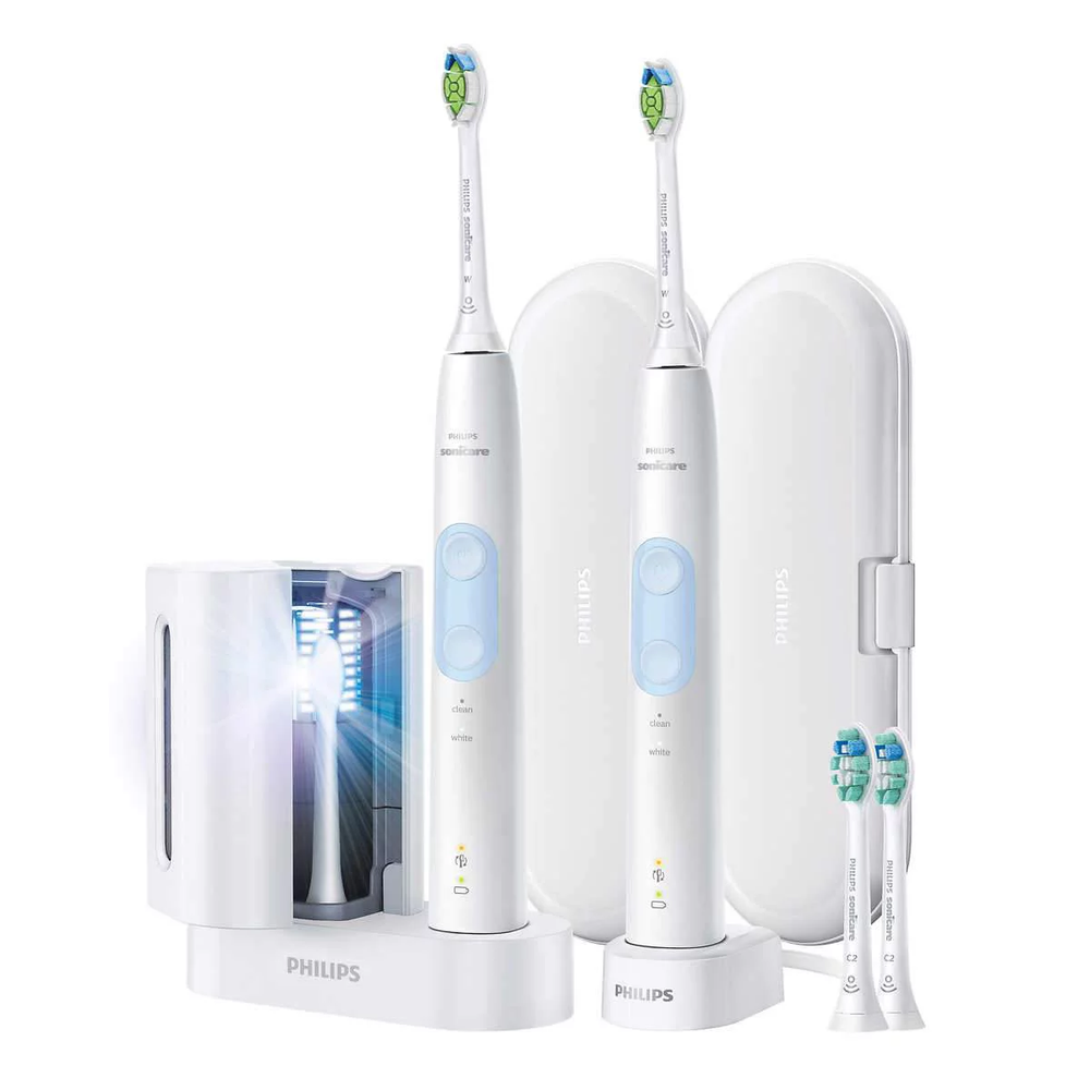 Philips Sonicare Optimal Clean Rechargeable Electric Toothbrush 2 ct