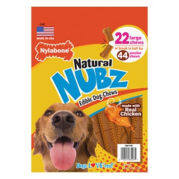 Nylabone Nubz Dental Dog Chews 22 ct