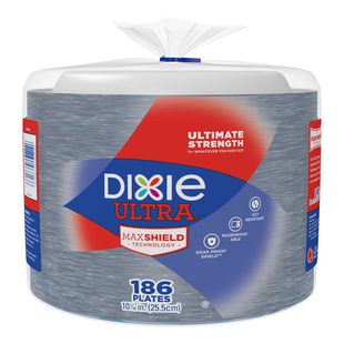 Dixie Ultra Paper Plate 10 1/16", 186 ct
