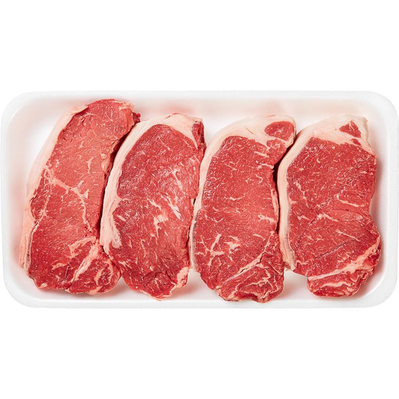 USDA Choice Beef Loin New York Steak Boneless, price per lb