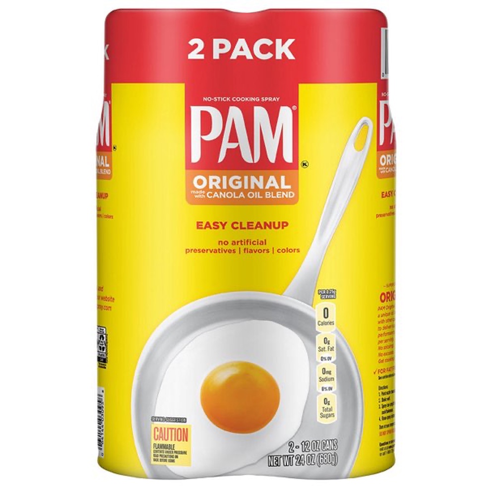 Pam All Natural Cooking Spray 2-12 oz