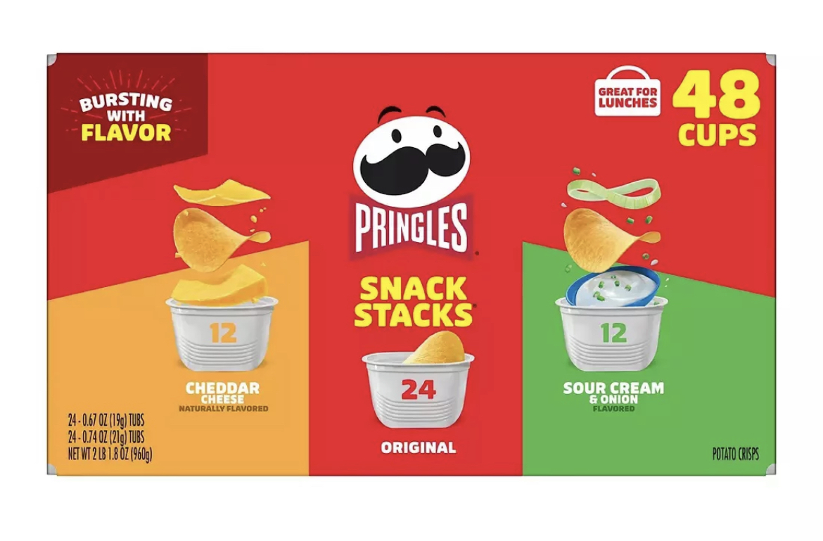 Pringles 3 Flavor Snack Stacks 48 ct