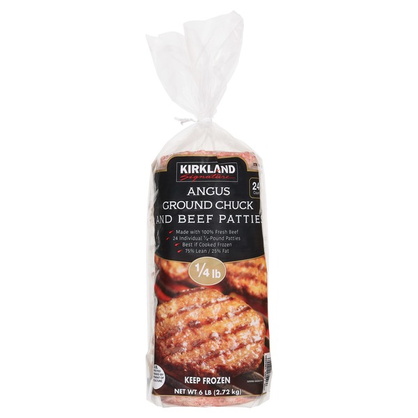 Kirkland Signature Angus Ground Chuck and Beef Patty