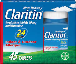 Claritin 10MG Non-Drowsy 24 hr Tablets, 45 ct + 60 ct