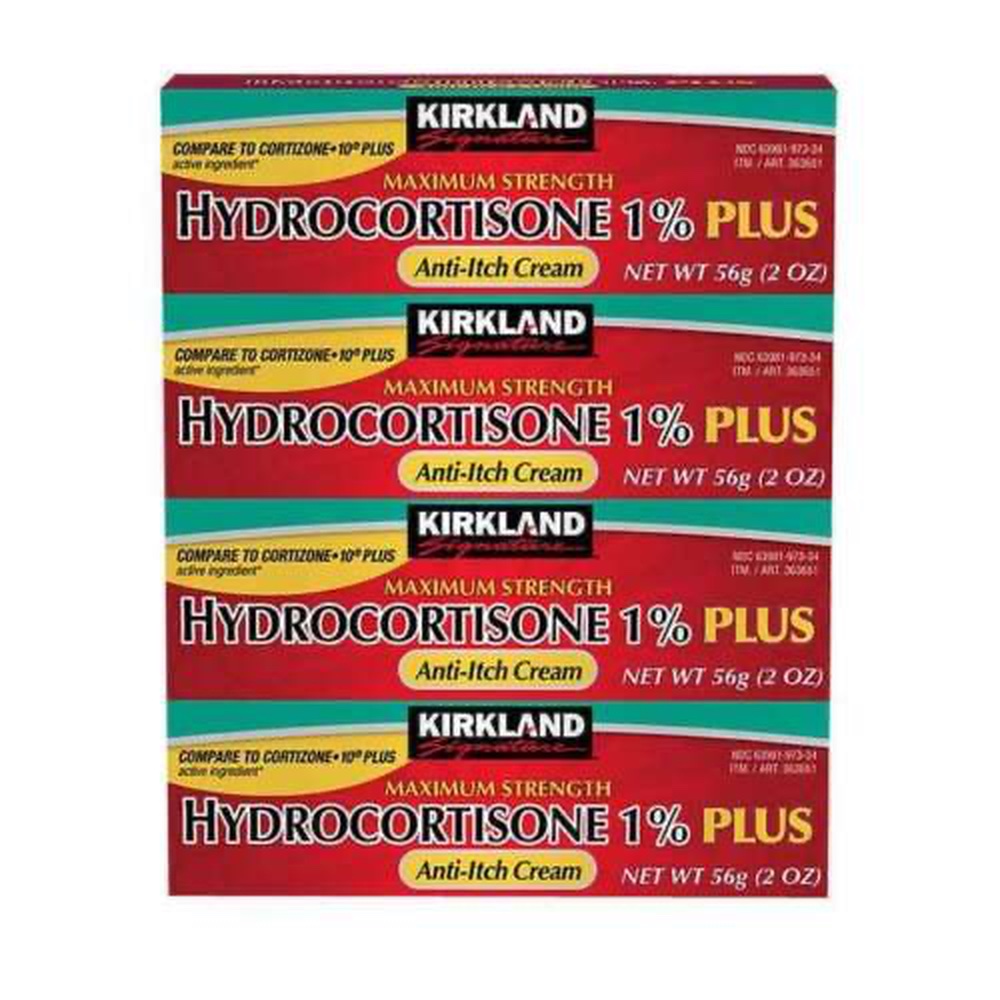 Kirkland Signature Hydrocortisone Cream 1% Plus Anti-Itch 4-2 oz