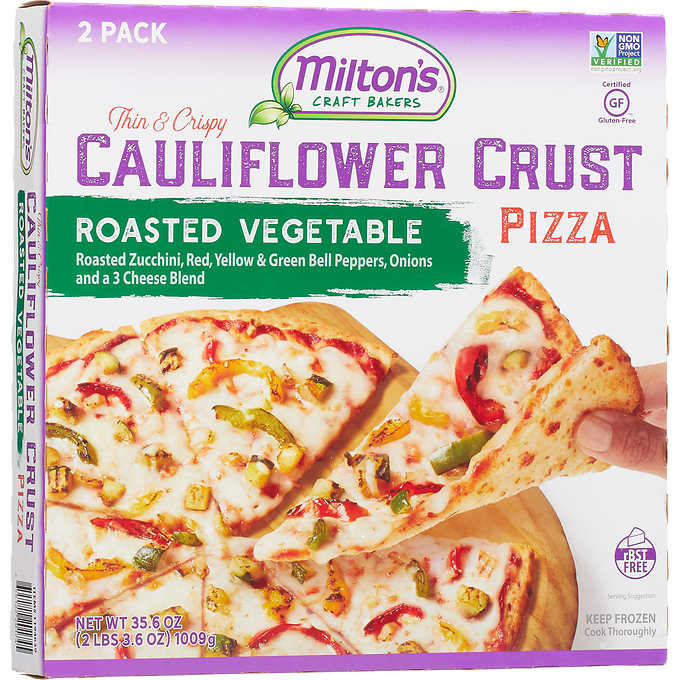 Miltons Cauliflower Crust Veggie Pizza 2-17.8 oz