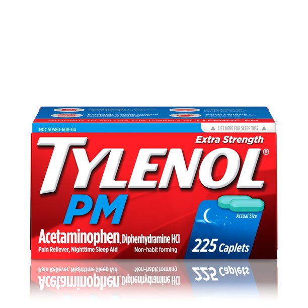 Tylenol PM Extra Strength, 225 Caplets