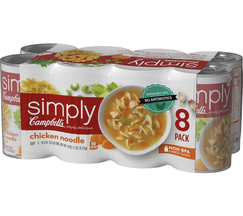 Simply Campbell’s Chicken Noodle Soup 8-18.6 oz