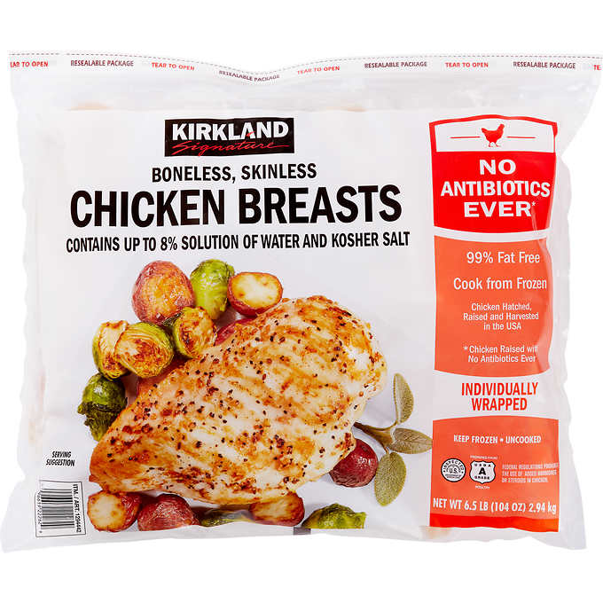 Kirkland Signature Chicken Breasts Boneless / Skinless 6.5 lbs
