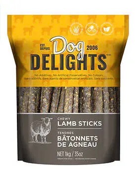 Dog Delights Chewy Lamb Sticks 35 oz
