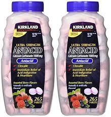 Kirkland Signature Ultra Strength Antacid Assorted Berry Flavors, 2 x 265 Tablets