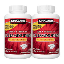 Kirkland Signature Extra Strength Acetaminophen 500MG, 2 x 500 ct