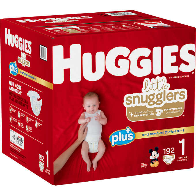 Huggies Plus Diapers Size 1 192 ct