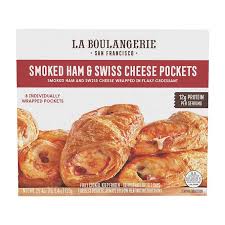 La Boulangerie Smoked Ham & Swiss Cheese Croissant Pockets 8 ct