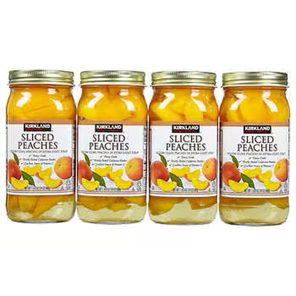 Kirkland Signature Sliced Peaches 4-24 oz