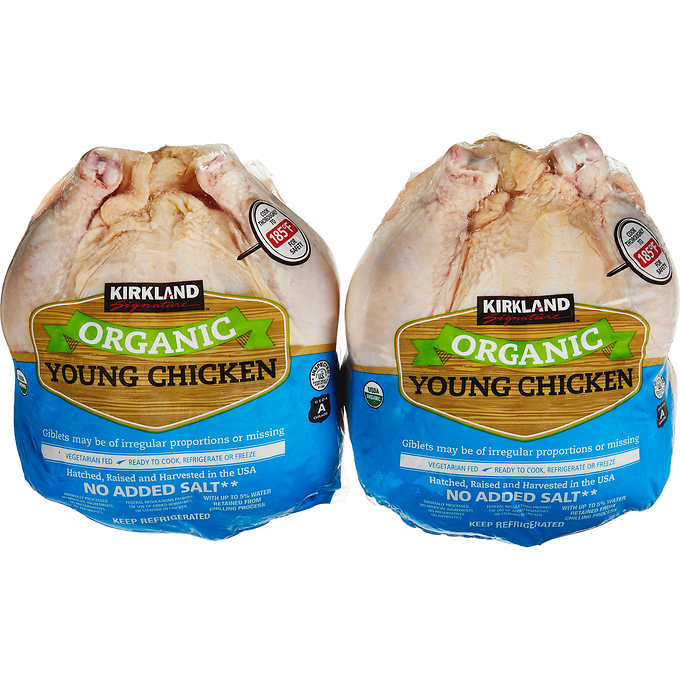 Kirkland Signature Organic Whole Young Chickens