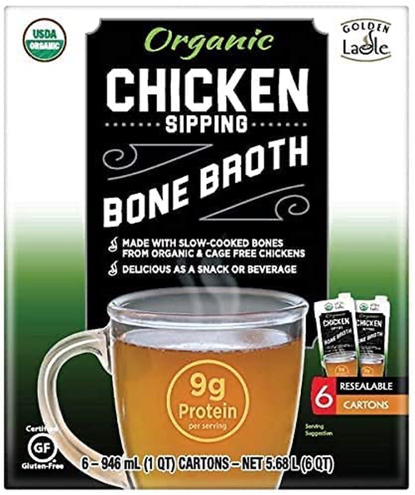 Kirkland Signature Organic Chicken Bone Broth 6-32 oz