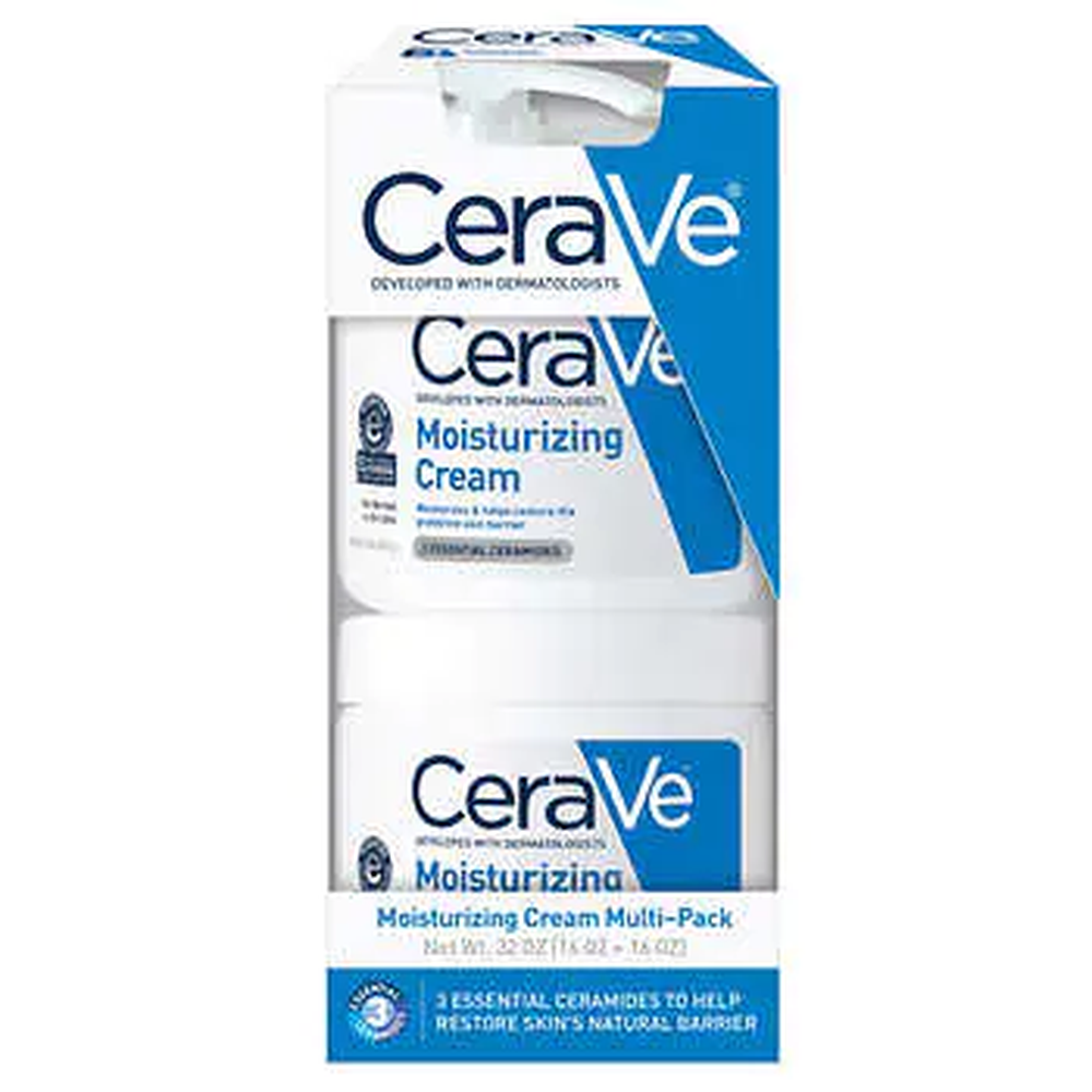 CeraVe Moisturizing Cream 16 oz pump + 16 oz 2 ct