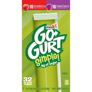 Yoplait Go-Gurt Simple, 32 x 2.25 oz