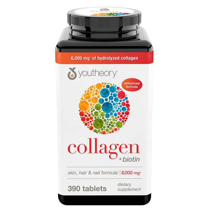 YouTheory Collagen + Biotin Tablets 390 ct