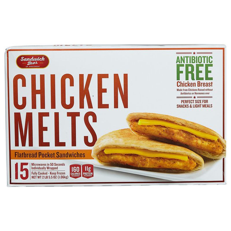 Sandwich Brothers Antibiotic Free Chicken Melts