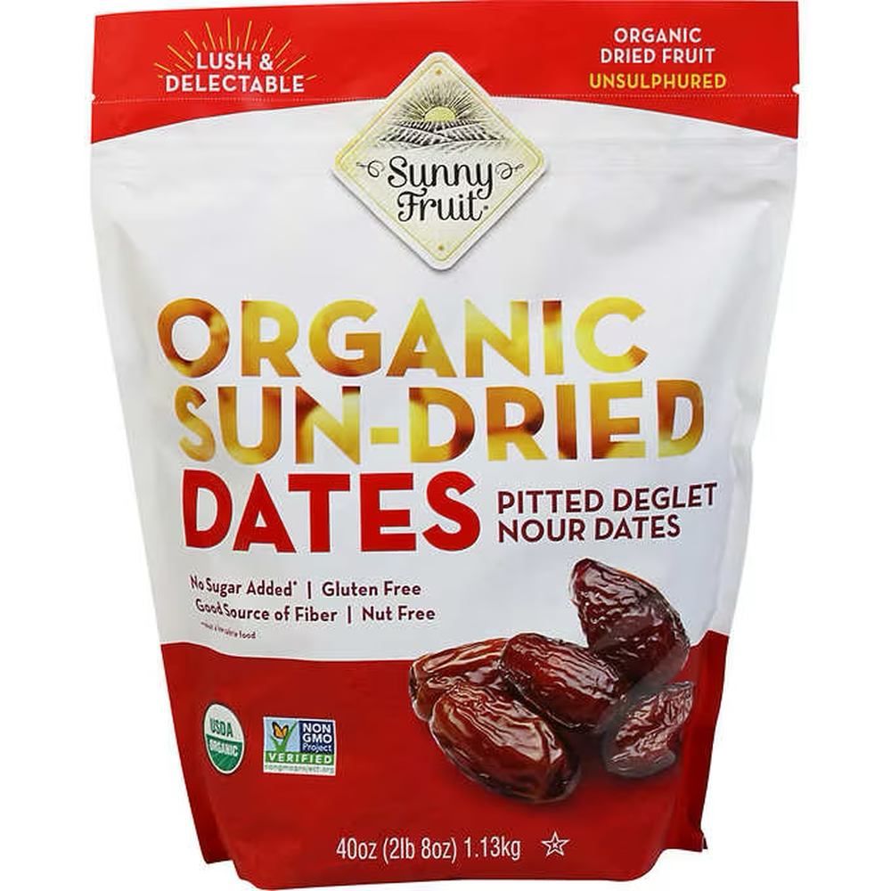 Sunny Fruit Organic Pitted Dates 40 oz
