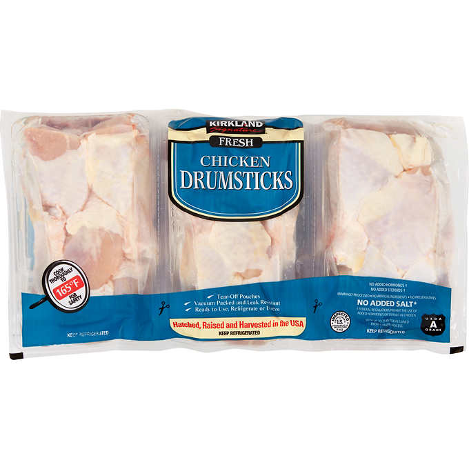 Kirkland Signature Fresh Chicken Drumsticks, price per lb
