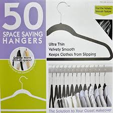 Flocked Non-Slip Hangers 1/8” Wide 50 ct