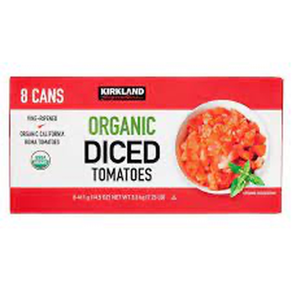 Kirkland Signature Organic Diced Tomatoes 8-14.5 oz
