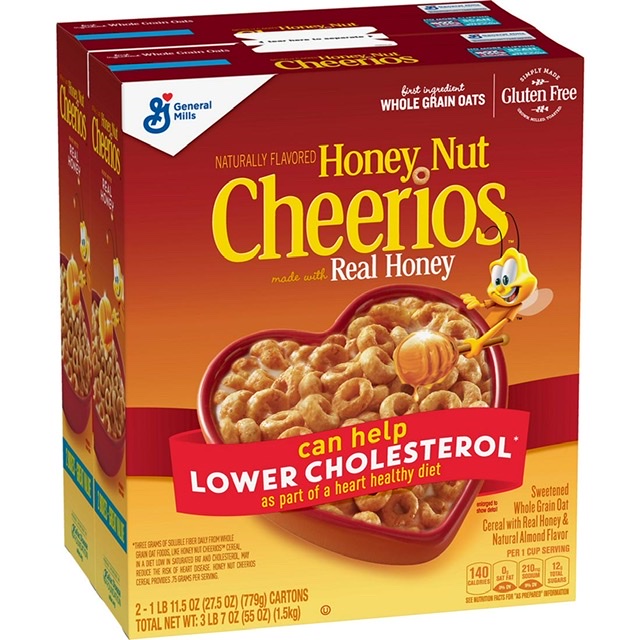 General Mills Honey Nut Cheerios 55 oz
