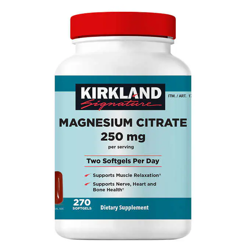 Kirkland Signature Magnesium Citrate 250MG 270 ct