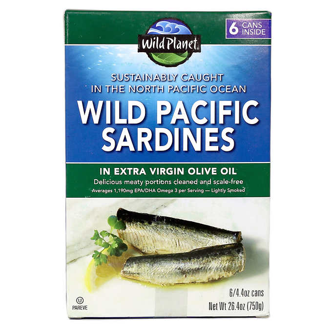 Wild Planet Sardines In Extra Virgin Olive Oil 6-4.37 oz