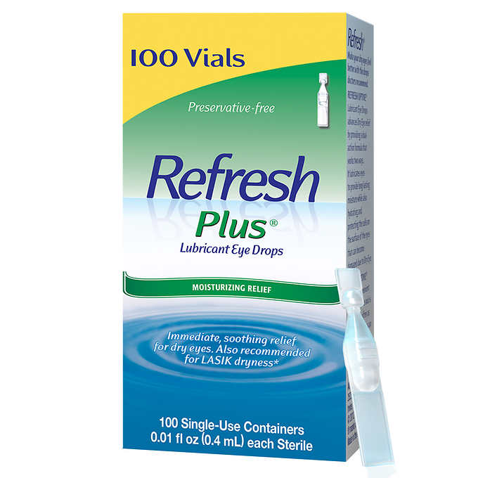 Allergan Refresh Plus Single Use Vials 100 ct