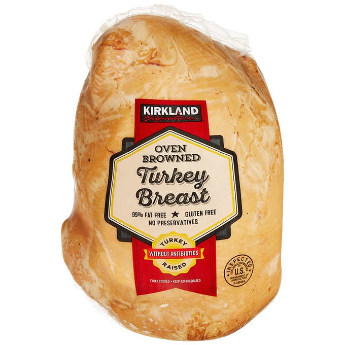 Kirkland Signature Antibiotic Free Oven Browned Turkey Breast, price per lb