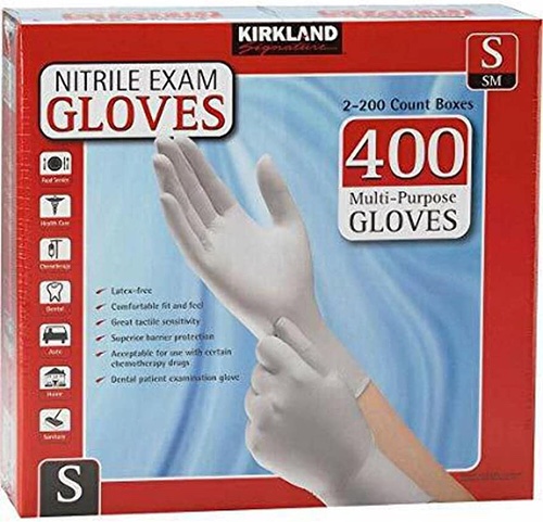 Kirkland Signature Nitrile Exam Glove Small 2-200 ct