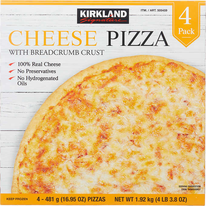 Kirkland Signature Cheese Pizza 4 ct