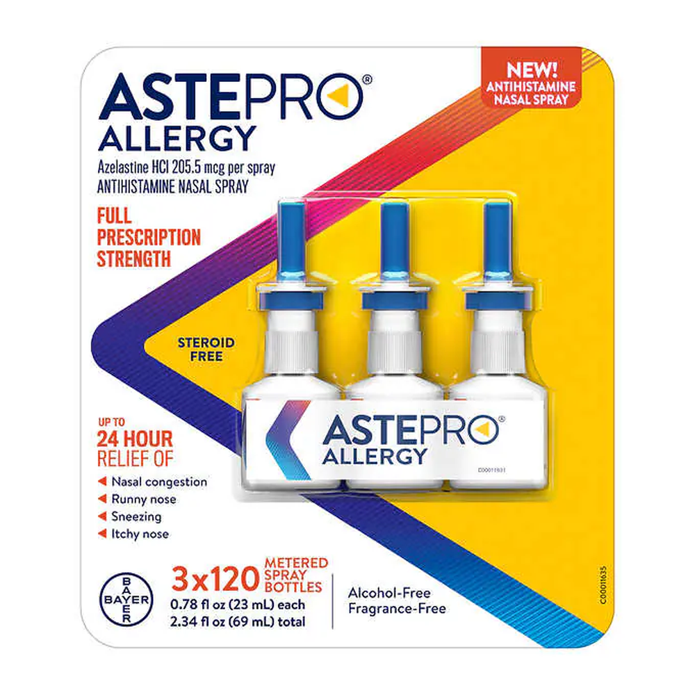 Aster Allergy Antihistamine Nasal Spray 3-120 metered sprays