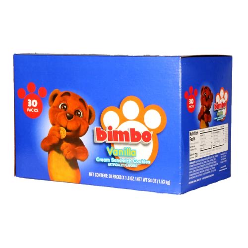 Bimbo Cookies Vanilla 30-1.8 oz