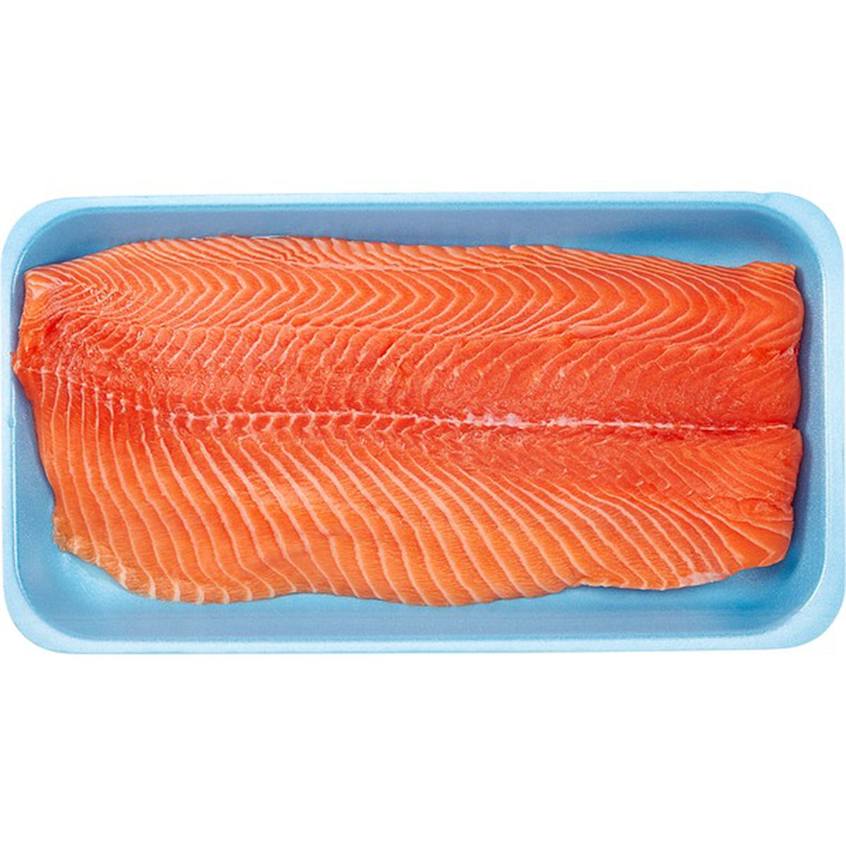 Fresh Farmed Atlantic Salmon Fillet, price per lb