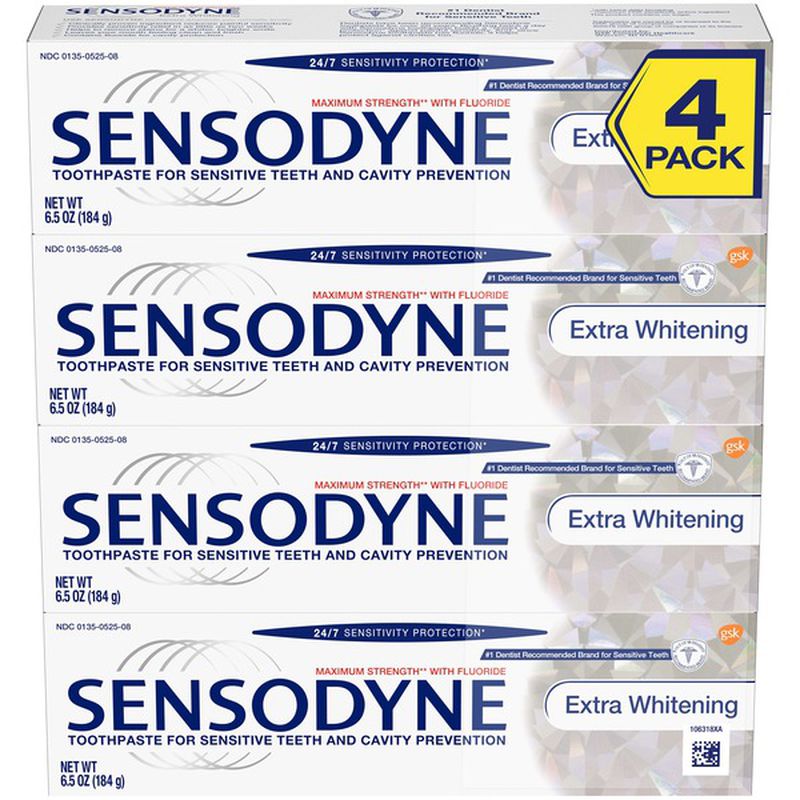 Sensodyne Extra Whitening Toothpaste 4-6.5 oz