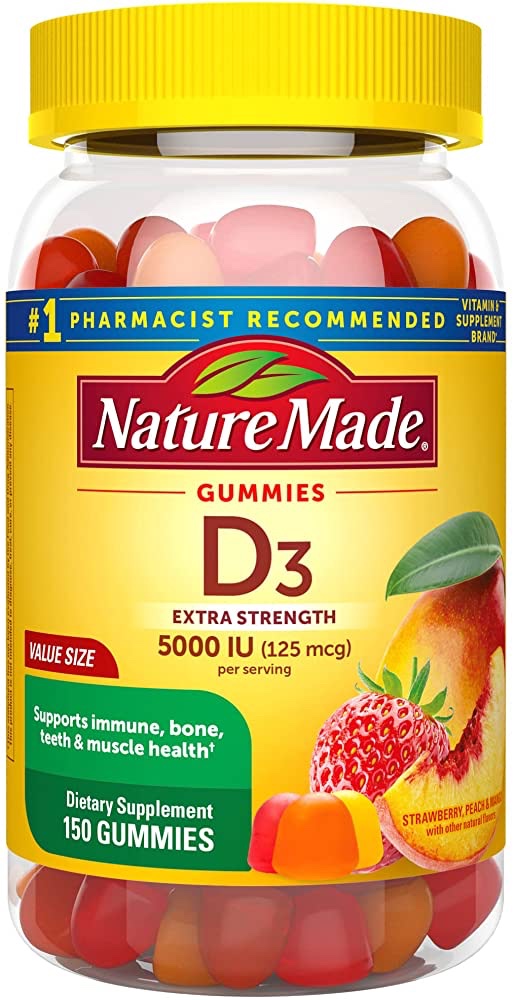 Nature Made Vitamin D3 125 mcg Gummies 150 ct