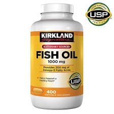 Kirkland Signature Fish Oil 1000MG Softgels, 400 ct