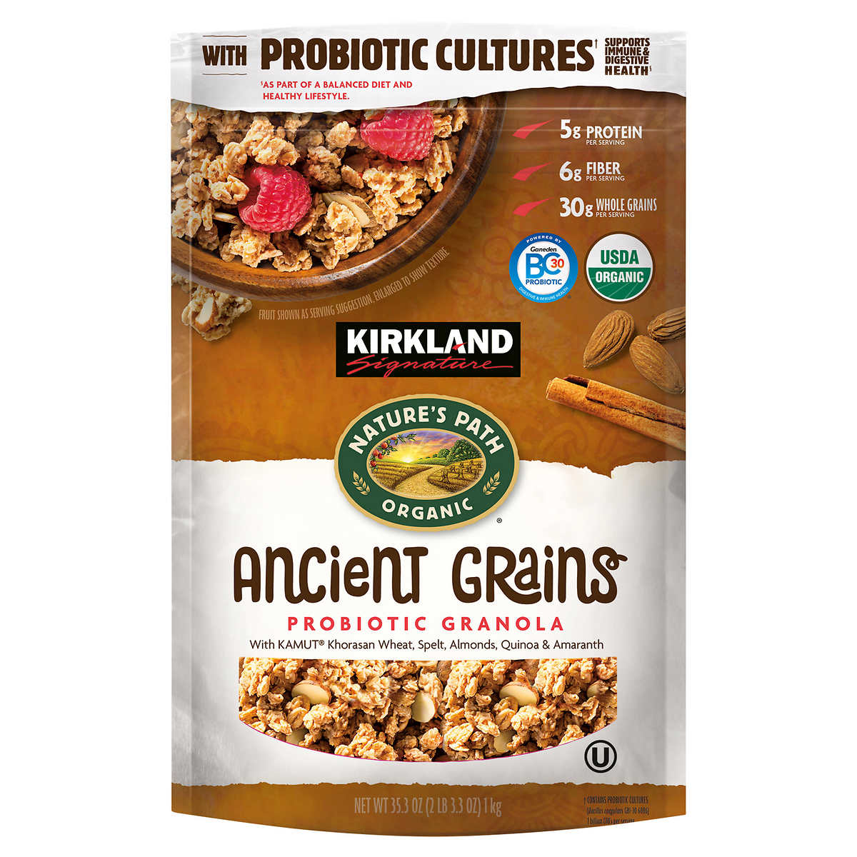 Kirkland Signature Organic Ancient Grains Granola 35 oz