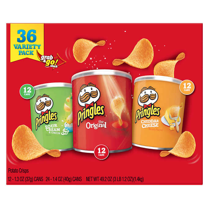Pringles Grab & Go Variety Pack 36 ct