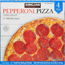 Kirkland Signature Thin Crust Pepperoni Pizza 4 ct 