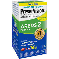 Bausch & Lomb Preservision AREDS 2 210 ct